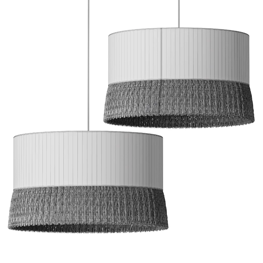 Oliver Bonas Yellow Velvet and Tassel Light Shade Image 4