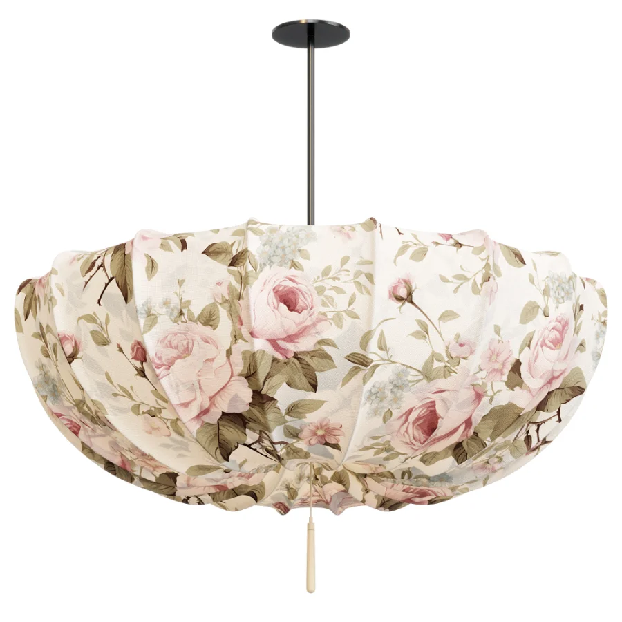 Traditional Japanese Light Chandelier For Living Room Image 4