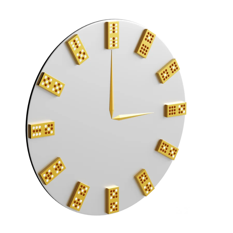 Domino Wall Clock Image 3