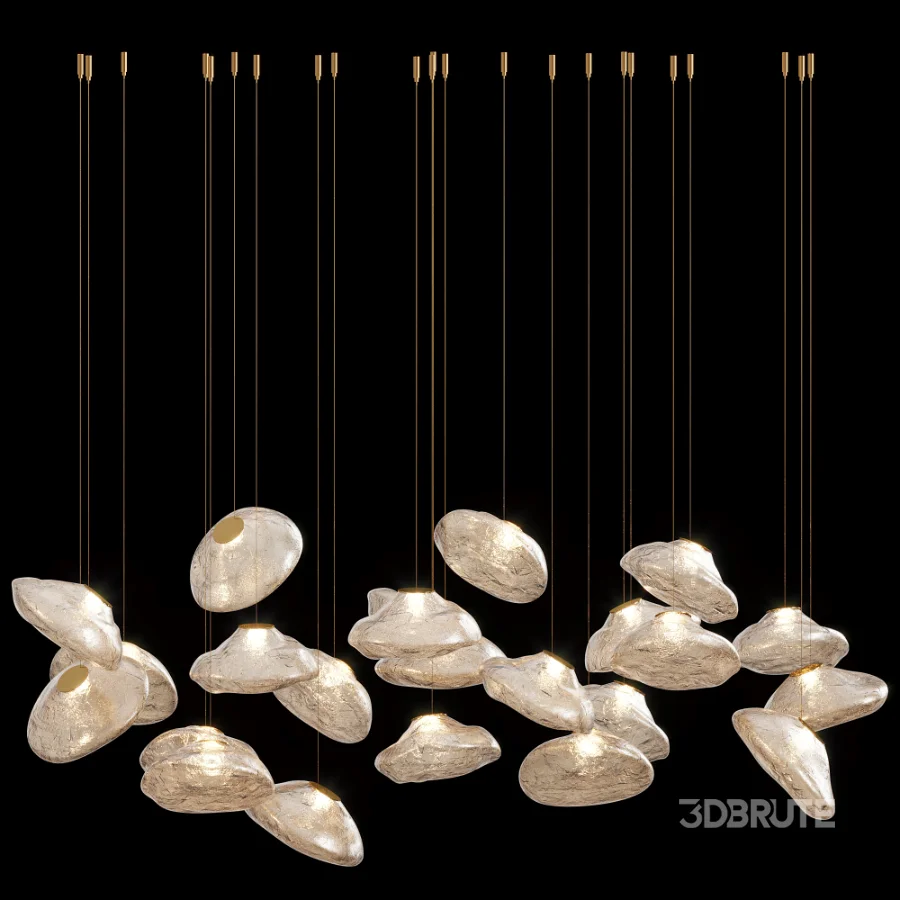 Random Glass Pendant Light By Pinlighting Image 2