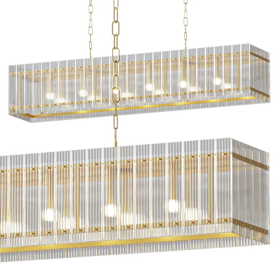 San Marco Rectangular Chandelier 54 Image 1
