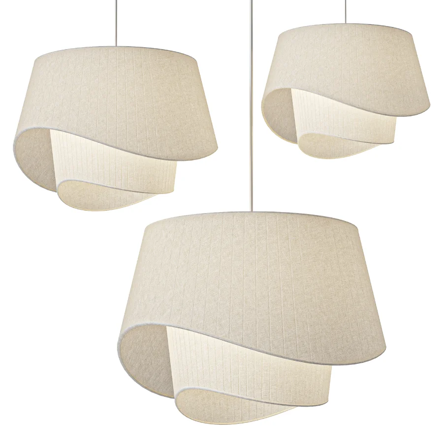 Dao Fabric Pendant Light Wooddi Image 1