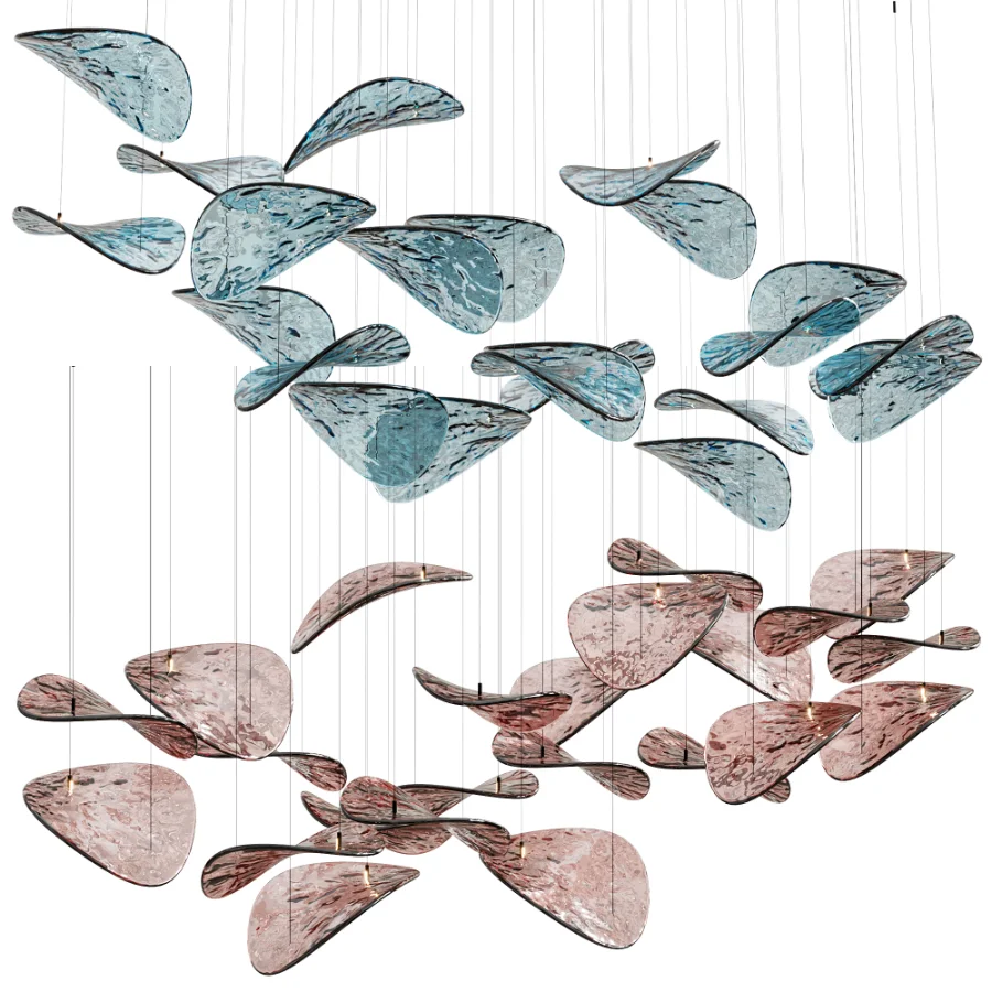 Wave Floating Leaf Chandelier By Simig Image 7
