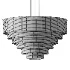 Sirene Smoke Glass Round Chandelier 41 - Thumbnail 3