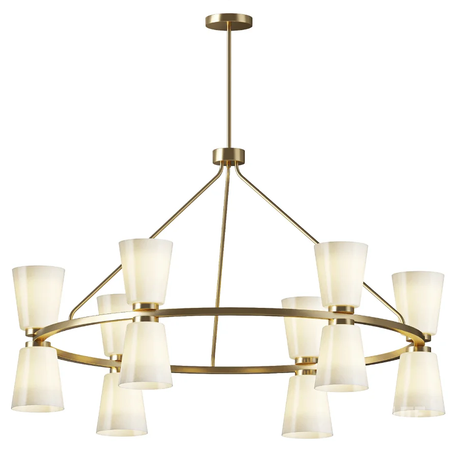Lizzie Ring Chandelier Possini Euro Image 1