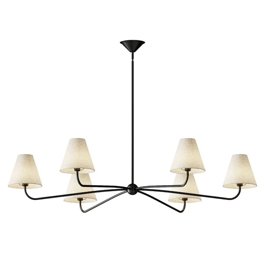 West Elm Simone 6 Light Chandelier Image 2
