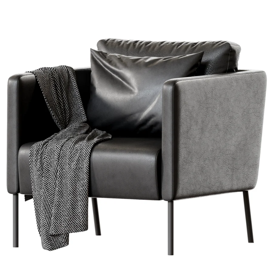Bomstad black Armchair Image 2