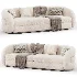 Verona Soffgrupp Beige Guld Sofa - Thumbnail 3
