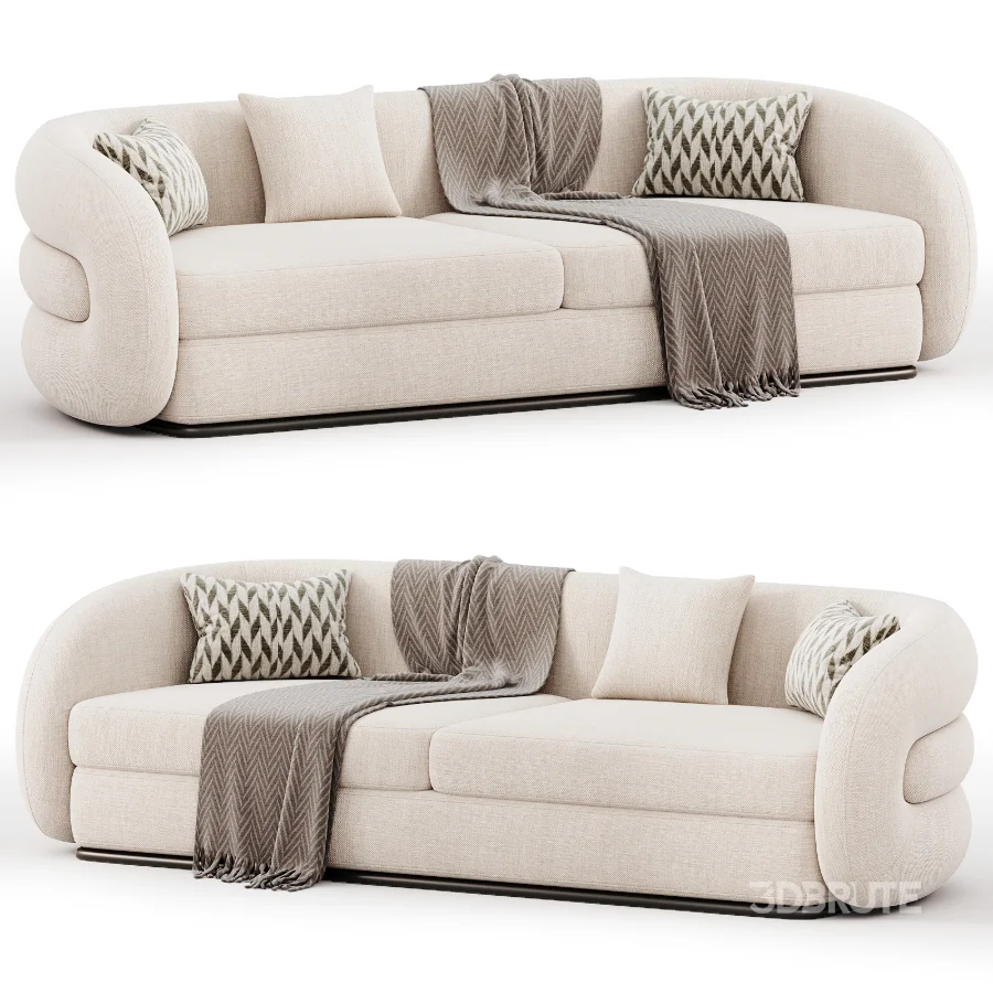 Verona Soffgrupp Beige Guld Sofa Image 3