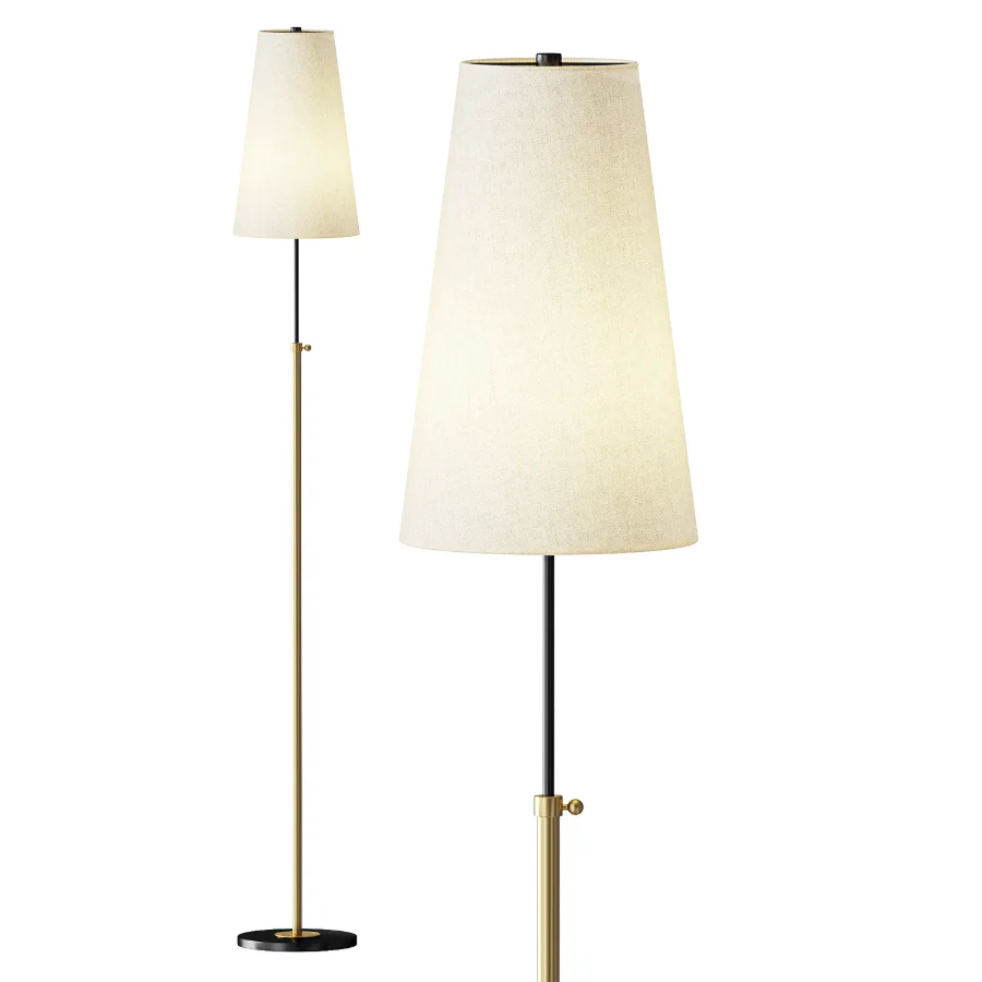 Harrison Metal Adjustable Floor Lamp Image 1