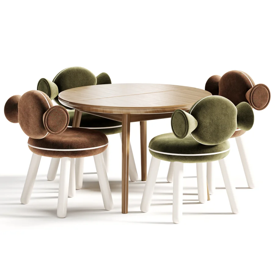 Детский стол и стулья Bonbon Chair By Circu Image 2