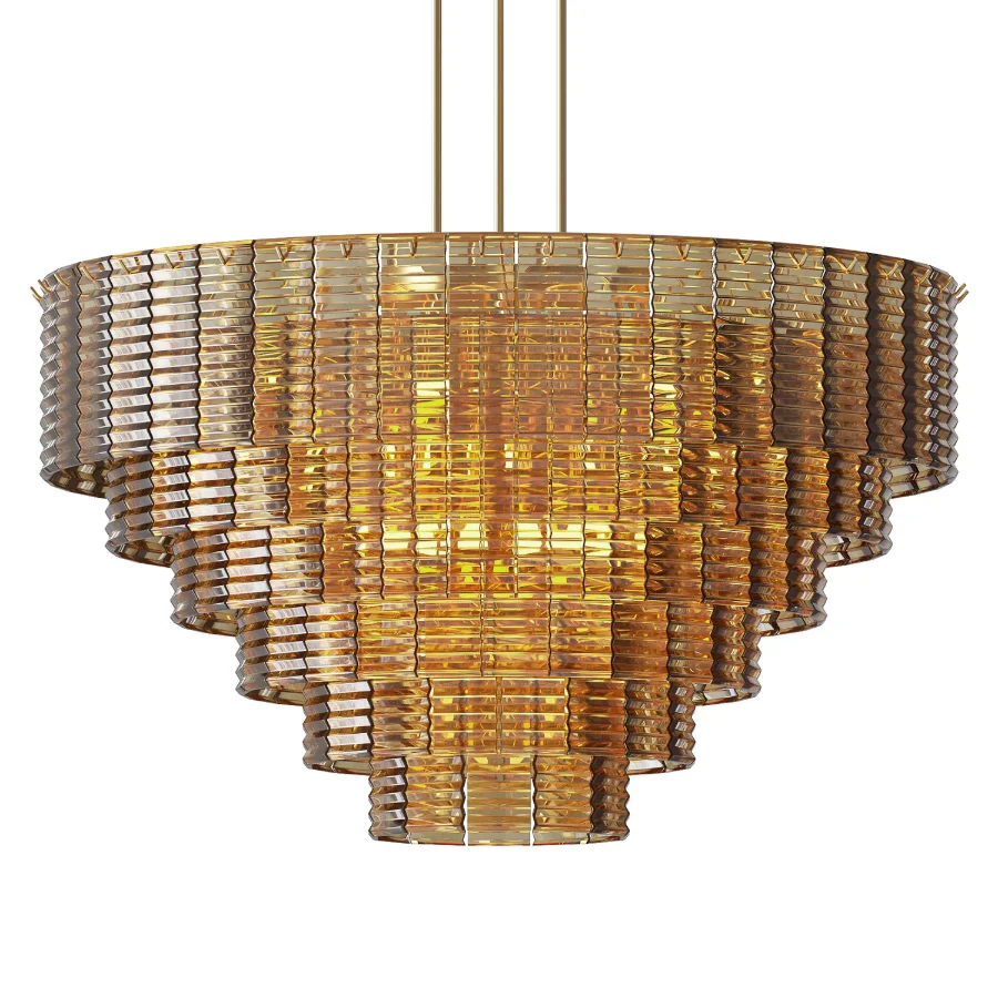 Sirene Smoke Glass Round Chandelier 41 Image 2
