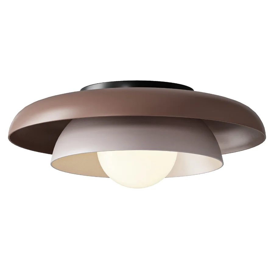 Lucia Living Neso Metal Saucer Flush Mount Ceiling Light Image 4