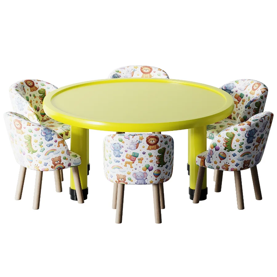 Kids chair and table Image 1