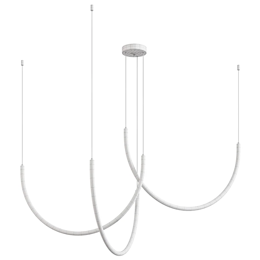 Line Led Chandelier 3 By Loft Image 4