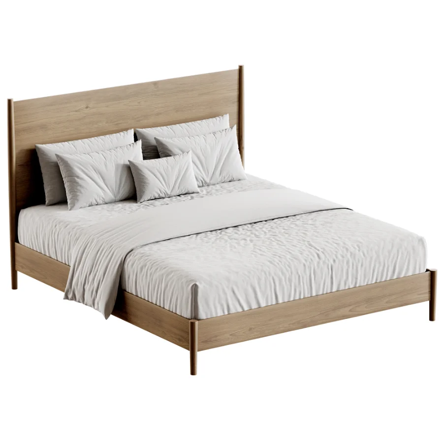 Mid Century Bed Image 1