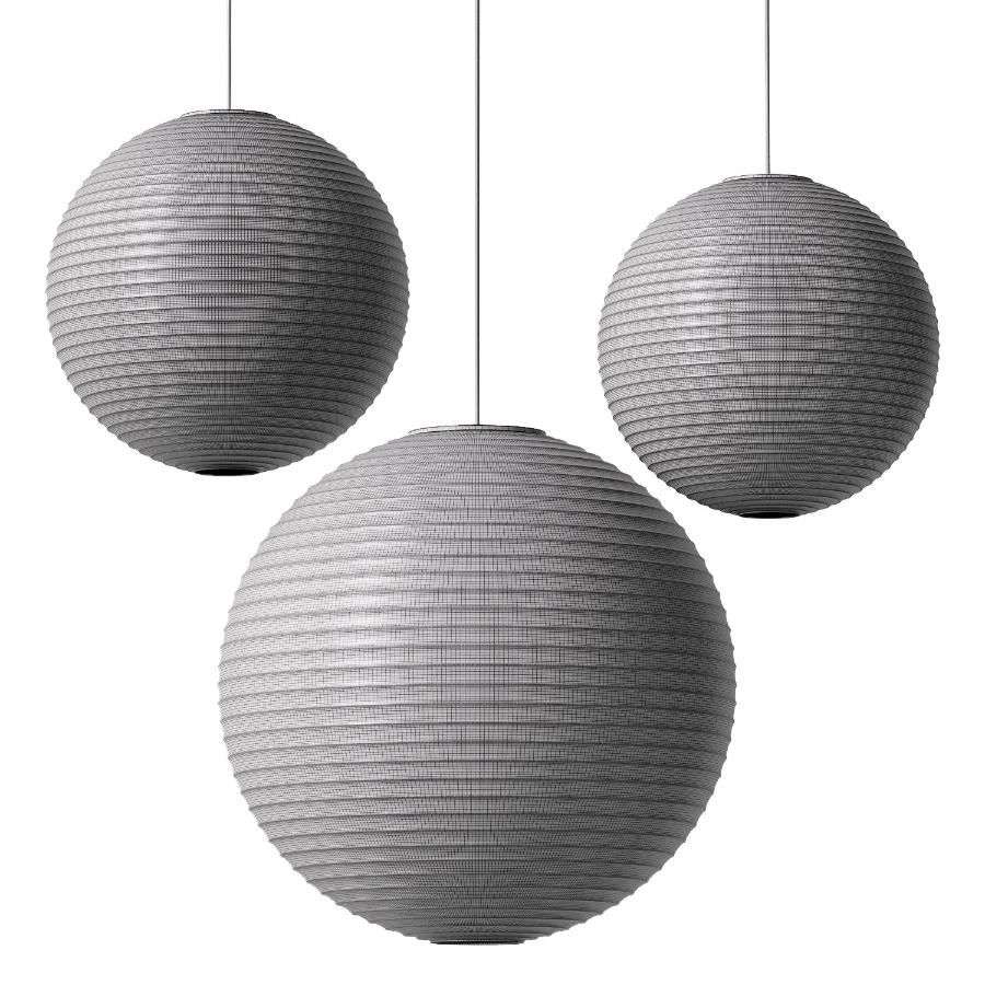 HAY Paper Shade Round Pendant Lamps Image 6