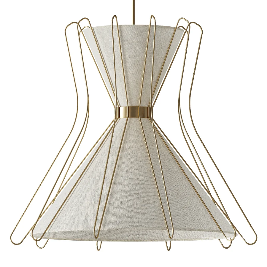 Pavilion Broadway Boomerang 4 Light Pendant Image 3