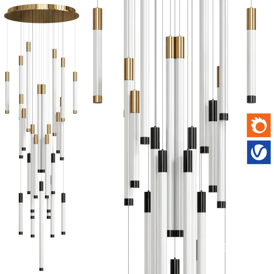 Flux Helixes Chandelir By Haberdashery Image 3