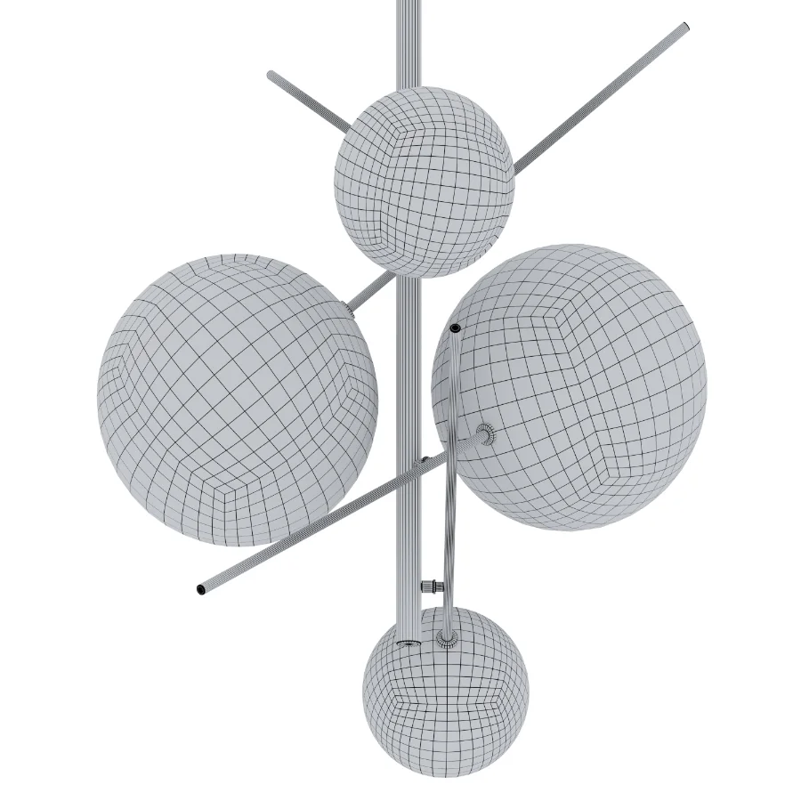 Bolle Suspension Lamp 4 Spheres LED Image 3