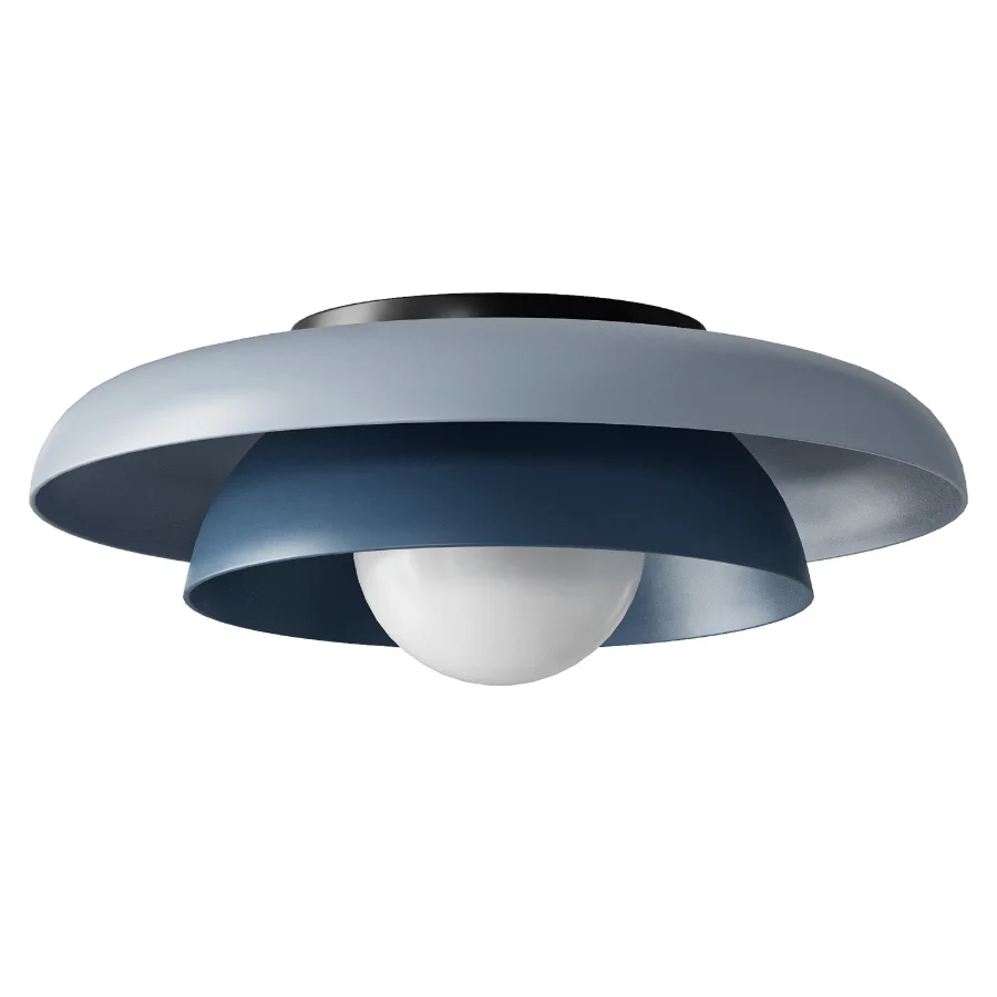 Lucia Living Neso Metal Saucer Flush Mount Ceiling Light Image 3