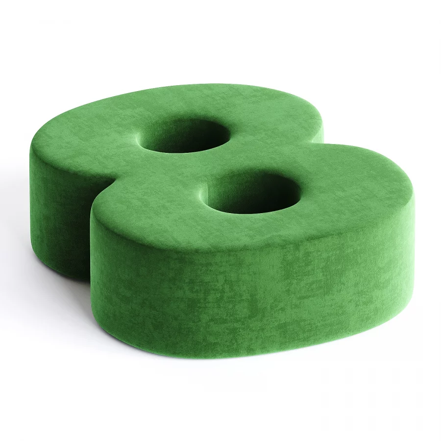 numbers 8 pouf Image 2