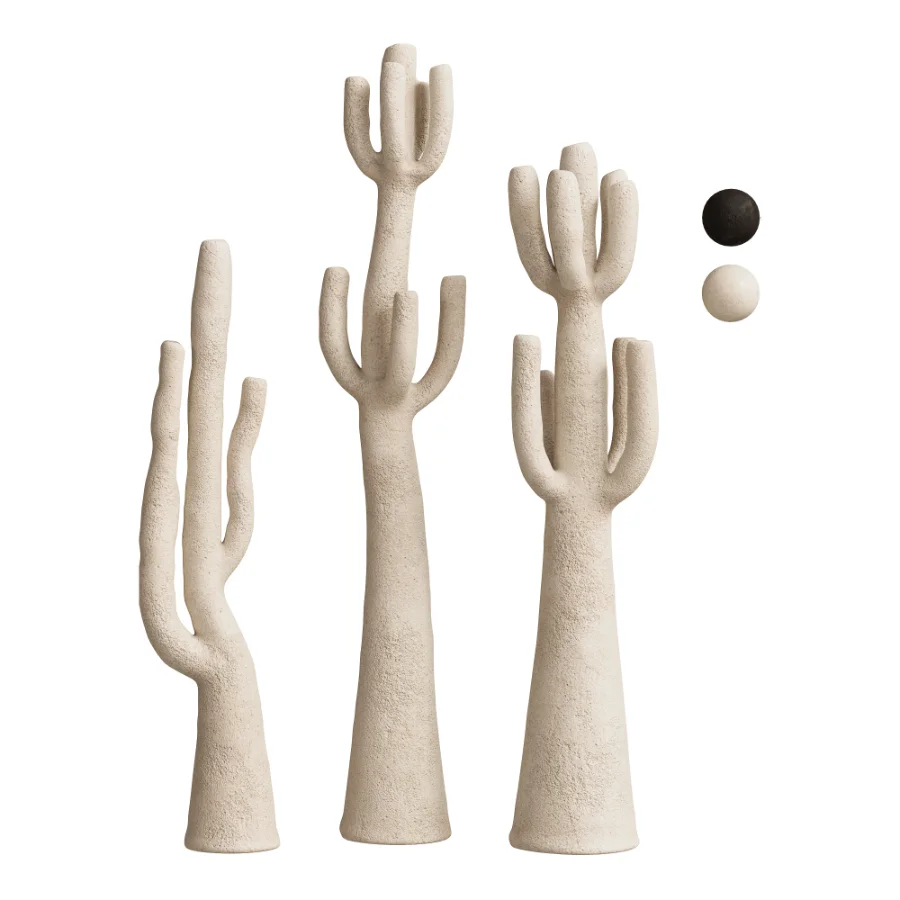 Minimalist Cactus Floor Sculptures Set Image 1
