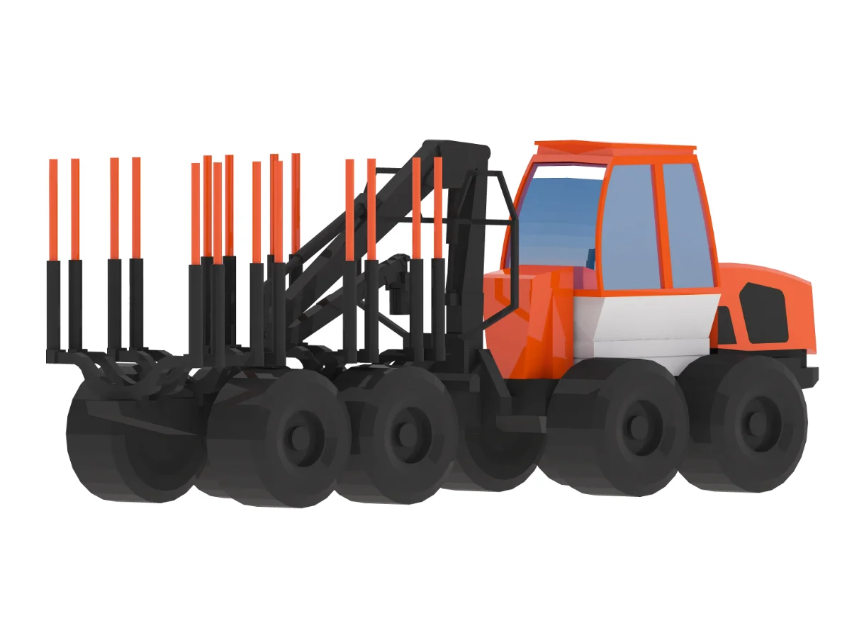 Forwarder Forestry 578 Simplified Image 2