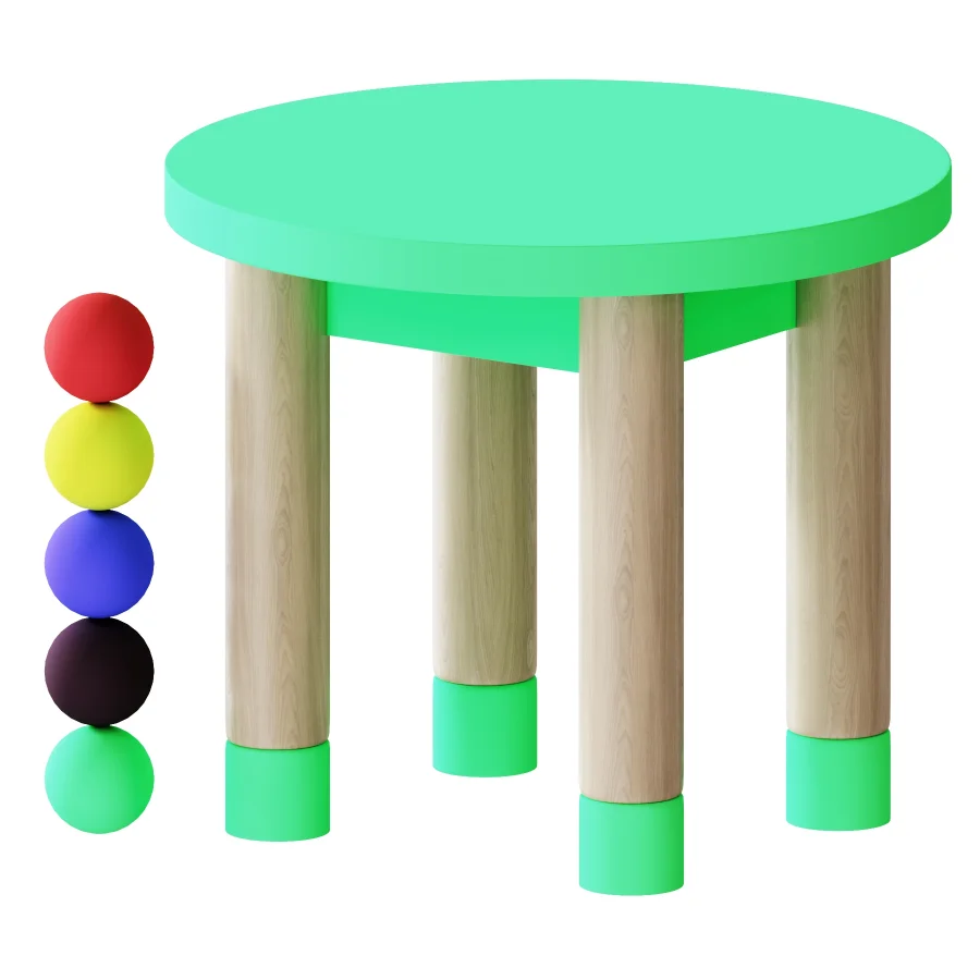 Childrens chair Plumpi White Wooden Image 7