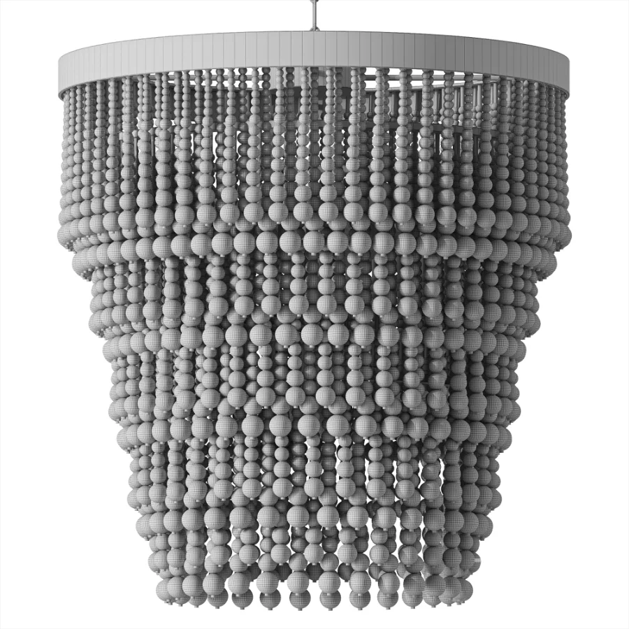 Palecek Solano Ombre Beaded Chandelier Image 4
