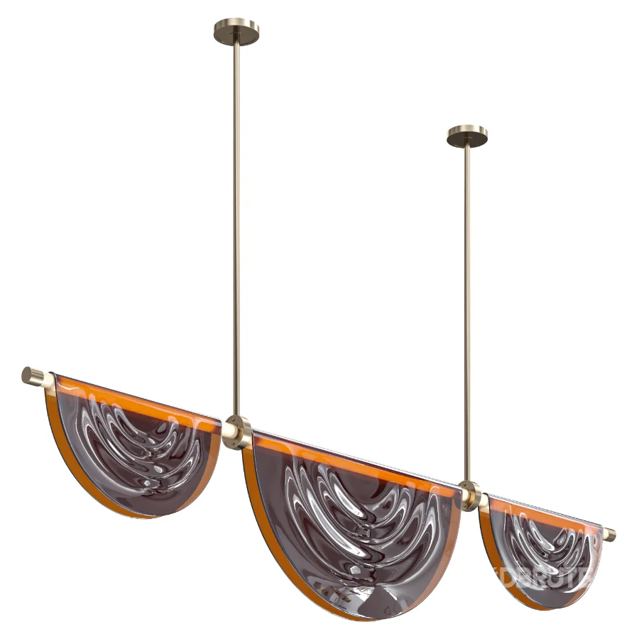 Folded Chive Candlestick Pendant Lamp Image 1