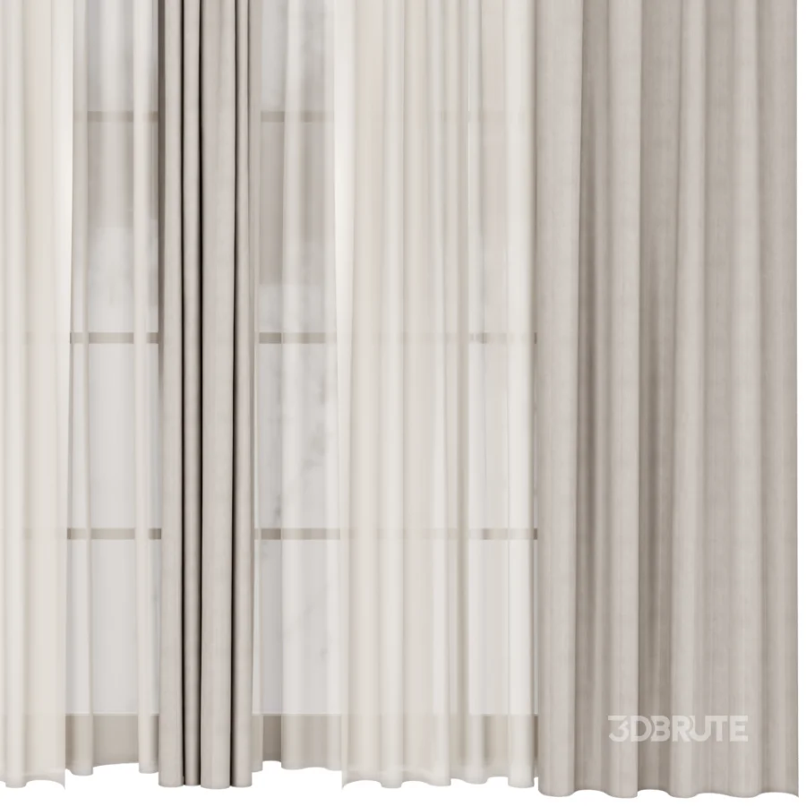 Silk and Cotton Curtain Set 116 Image 3