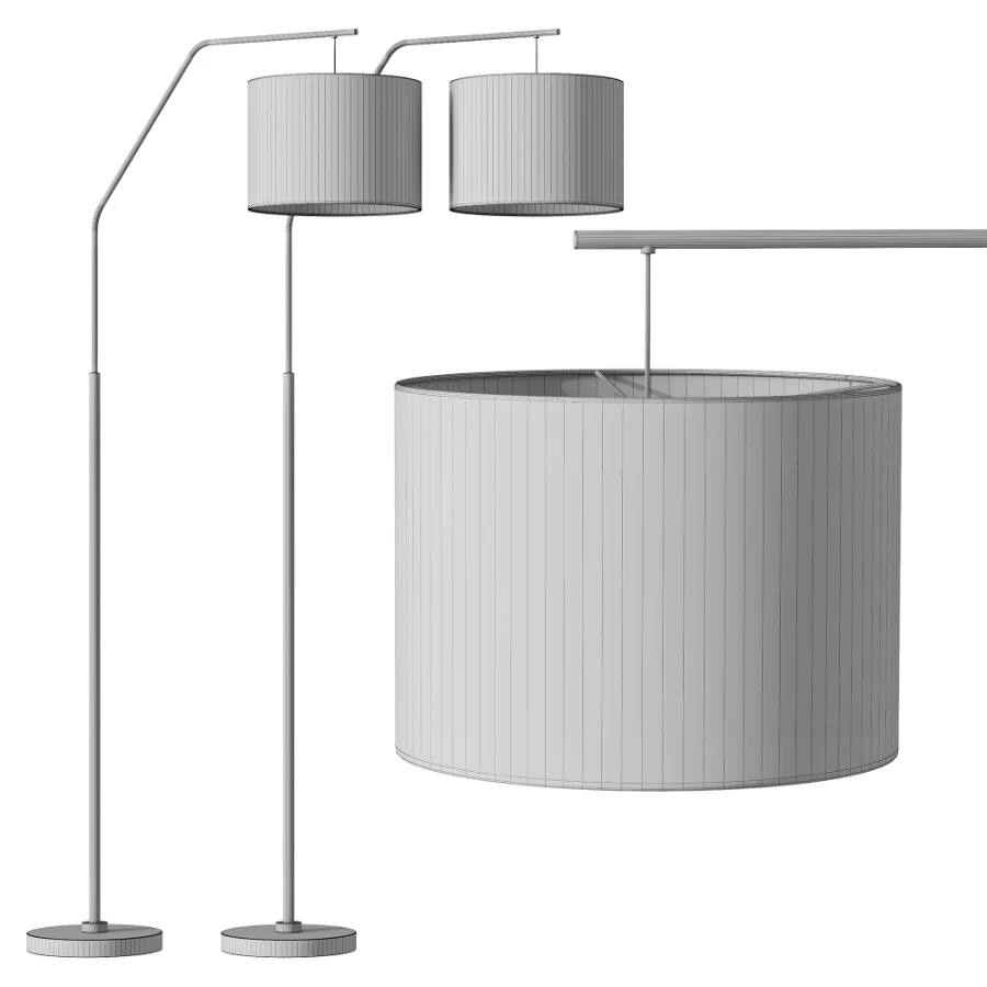 Astrid Hanging Floor Lamp Black Image 4