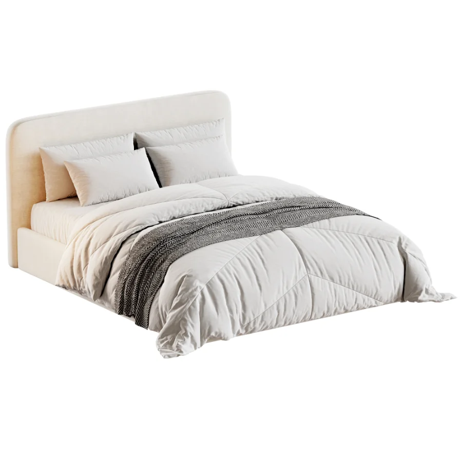 Elaria Upholstered Platform Bed Image 2