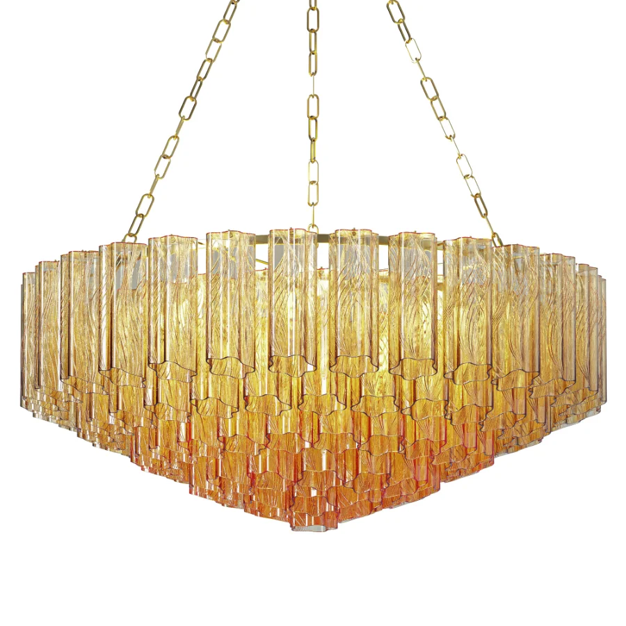 Hudson Valley Watertown Glass Chandelier Image 1