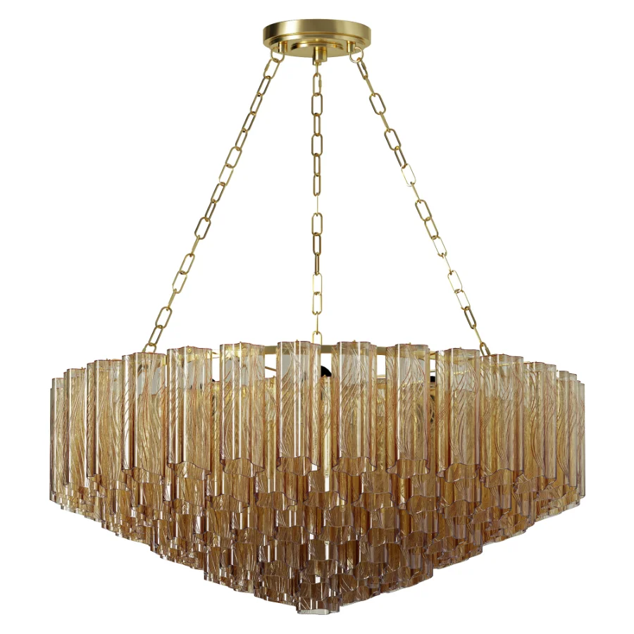 Hudson Valley Watertown Glass Chandelier Image 3