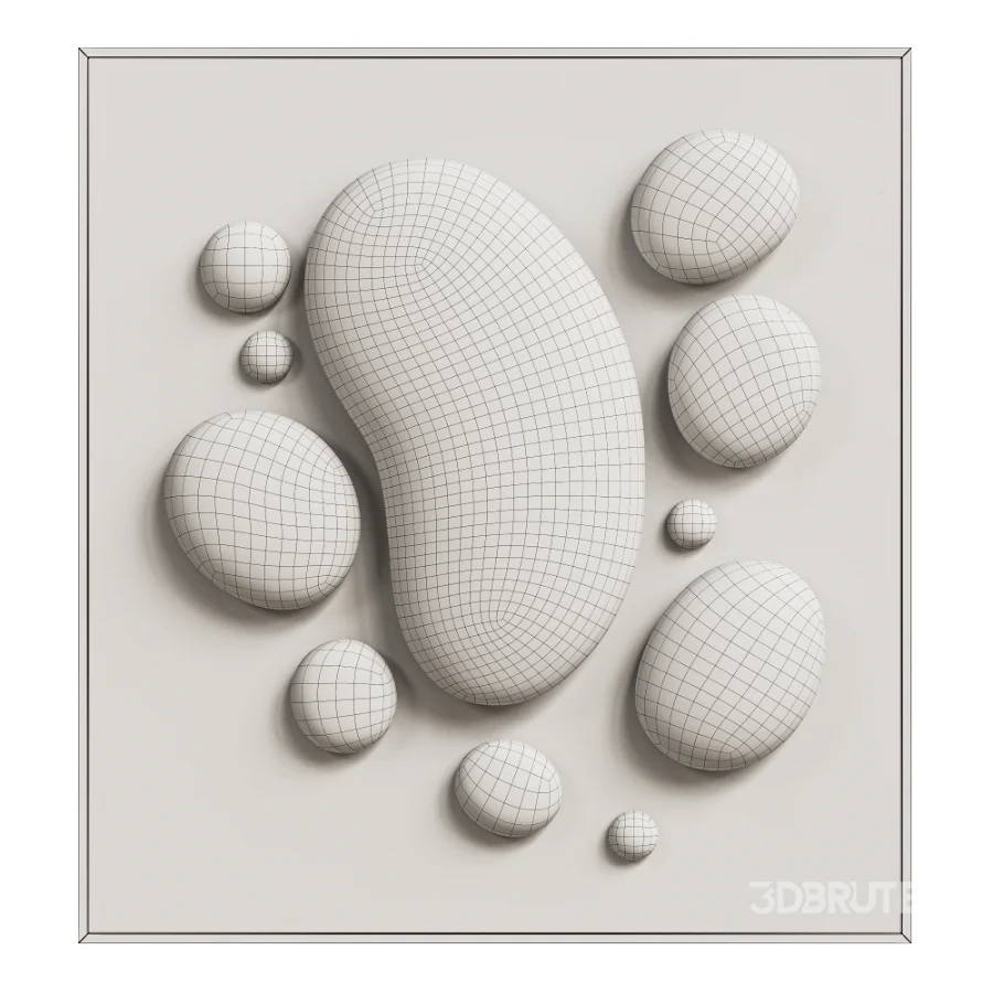 Chrome Bubble Wall Decor 03 Image 5