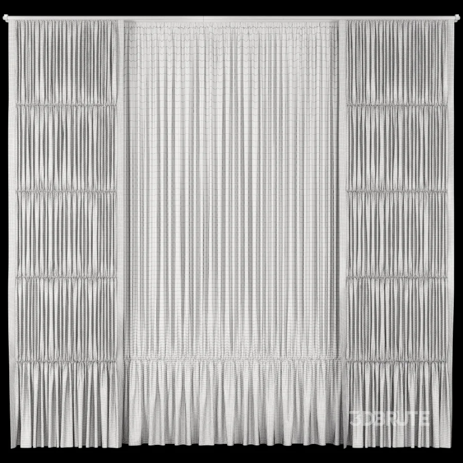 Silk and Cotton Curtain Set 114 Image 5