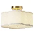 Fabric Semi Flush Mount Ceiling Light Fixture - Thumbnail 2