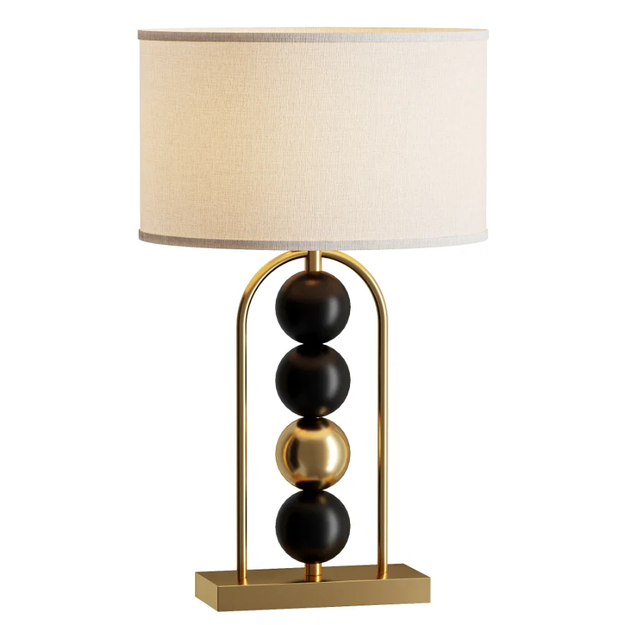 Vinner Aureo Black Gold Table Lamp Image 1