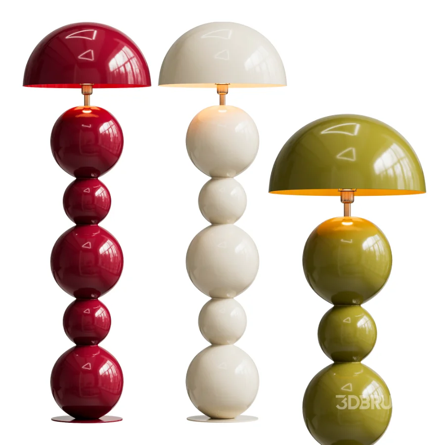 Bonbons Designer Floor Lamp Brown by Artefactoru Image 1