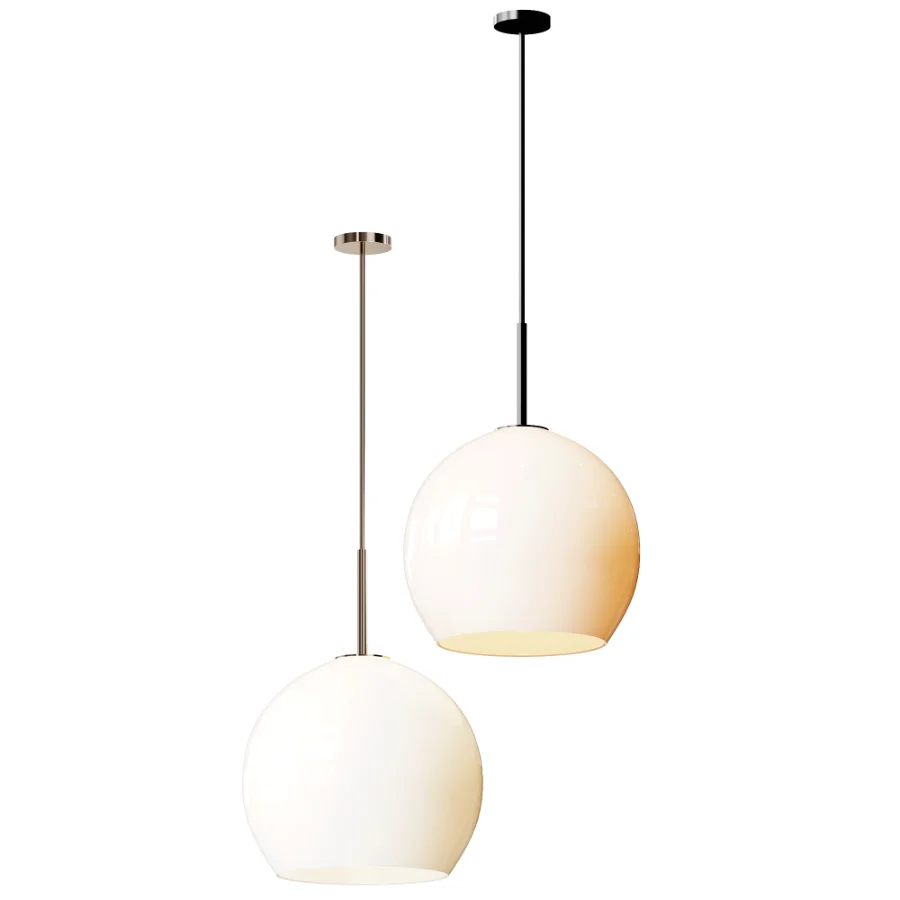 Ball Glass Brass pendant lamp FRANDSEN Image 3
