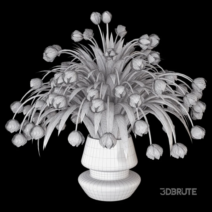 Beouquet of Tulips in Vase Image 6