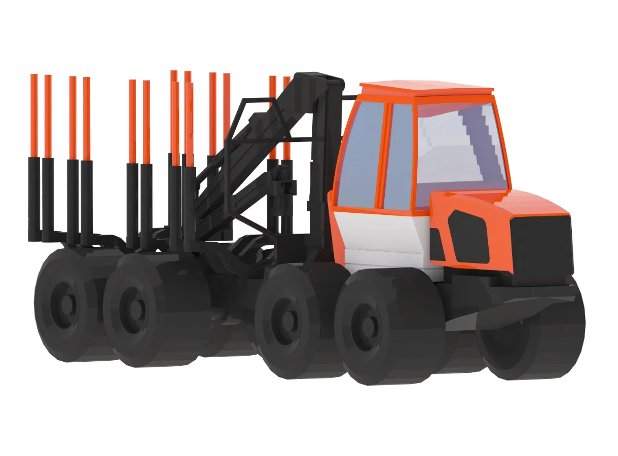 Forwarder Forestry 578 Simplified Image 4