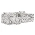 Modern Soft Velvet Sofa with Cushions and Throw Blanket - Thumbnail 6