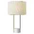 West Elm Industrial Outline Marble Linen Table Lamp - Thumbnail 1
