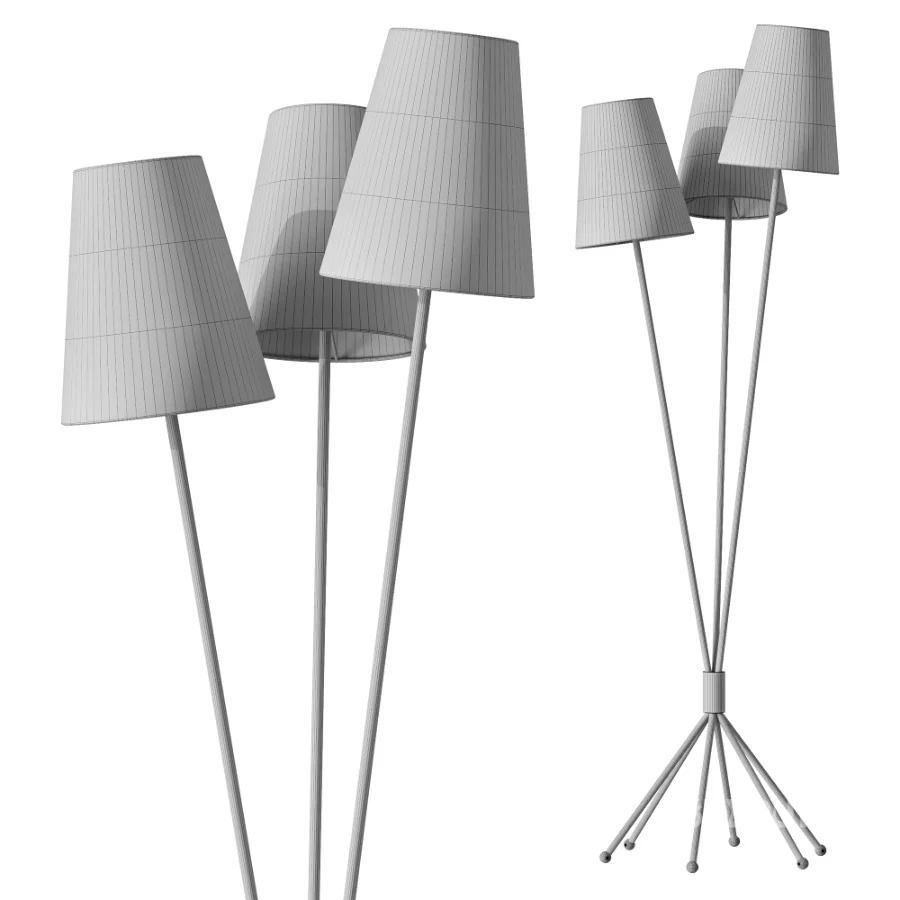 Renwick Linen Floor Lamp Image 3