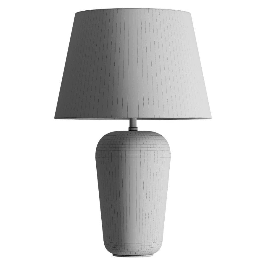 Taupe Crackle Glaze Table Lamp Image 3