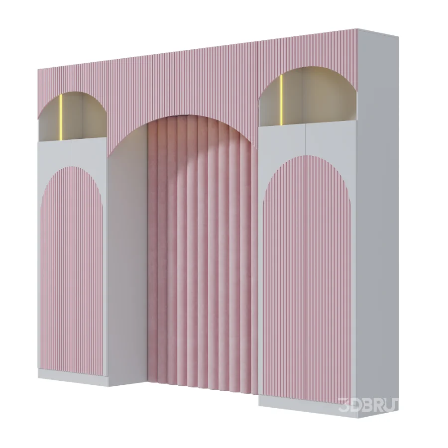 Clothes rack in a modern bedroom Image 4