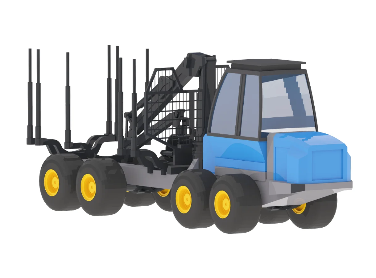 Forwarder Forestry F15 Simplified Image 3